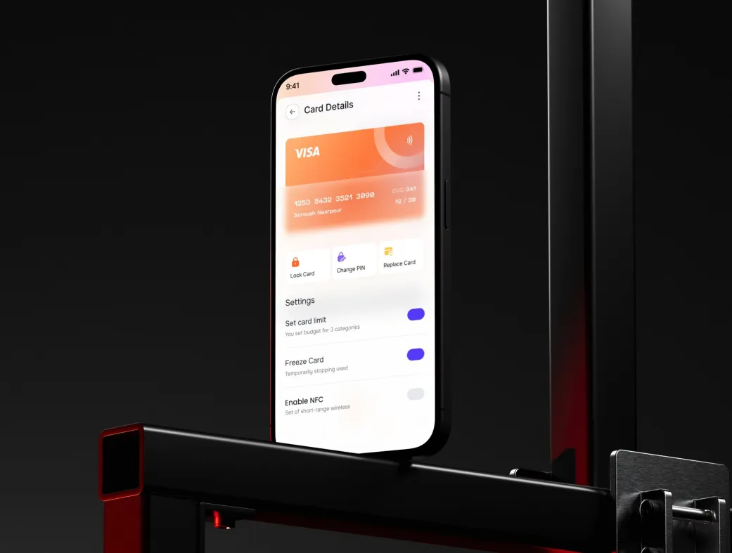 کیت طراحی UI اپلیکیشن بانکی موبایل | Oncya