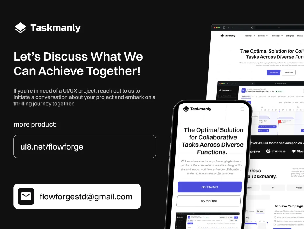 کیت UI مدیریت وظایف وب‌سایت | Taskmanly