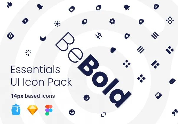 پک آیکون پک رابط کاربری اسنشیال بیبولد | BeBold Essentials UI Icon Pack