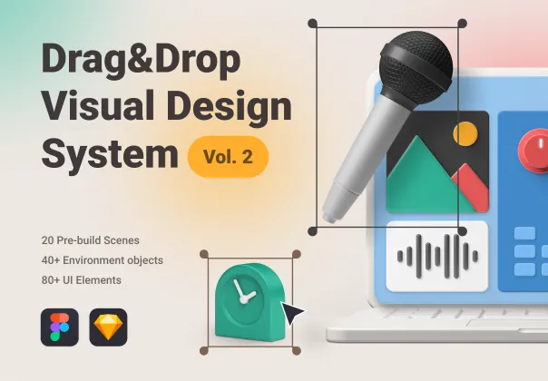 طرح سه‌بعدی بنتو نسخه ۲ | Bento 3D Design Vol. 2