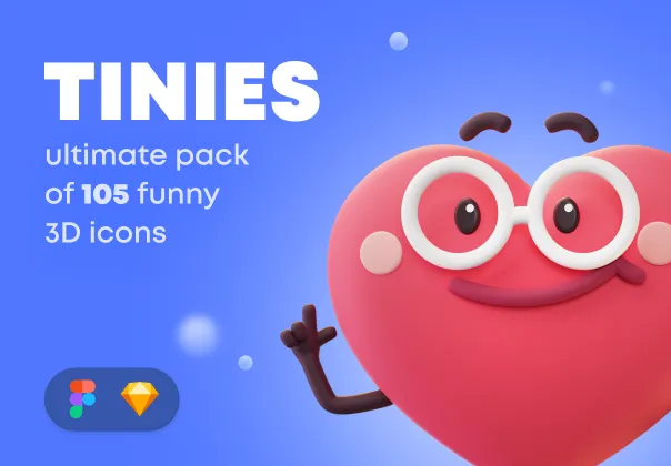 آیکون های سه بعدی تینیز | Tinies 3D