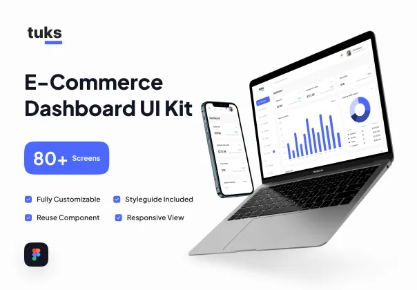 داشبورد تجارت الکترونیکی تاکس | Tuks UI Kit