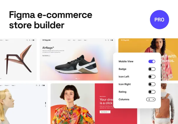طرح رابط‌کاربری فروشگاه نیزاک | Nayzak E-Commerce Builder