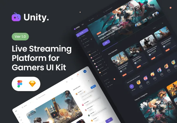 کیت رابط کاربری داشبورد بازی یونیتی 🎮 | Unity Dashboard Kit Gaming