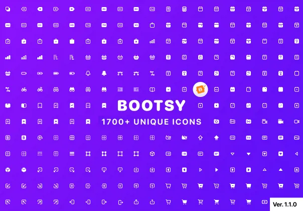 مجموعه آیکون های بوتسی بوت استرپ | Bootsy Icons Bootstrap Icon Set
