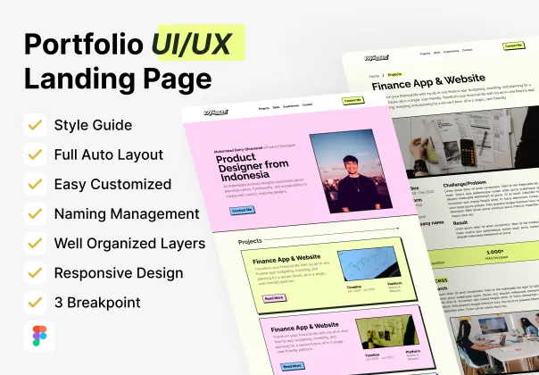 صفحه نمایش نمونه کارها ProFolio - پروفولیو