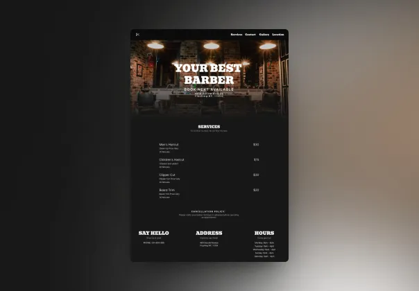 قالب فریمر بهترین آرایشگاه - باربر | باربر