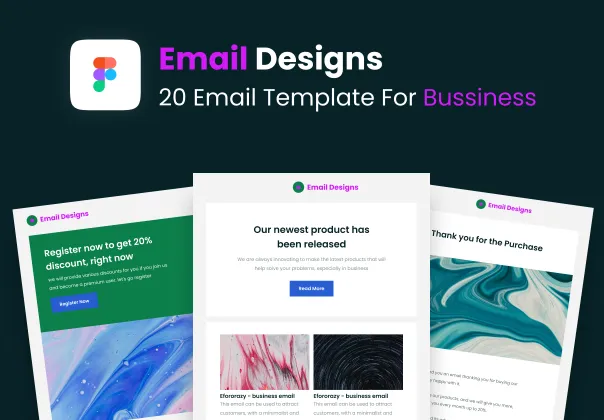 قالب‌های ایمیل رایگان و چندکاره | Figma