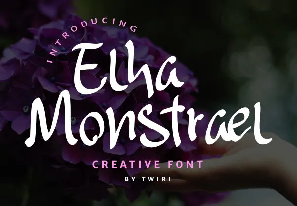فونت دست‌نوشته الها مونسترال