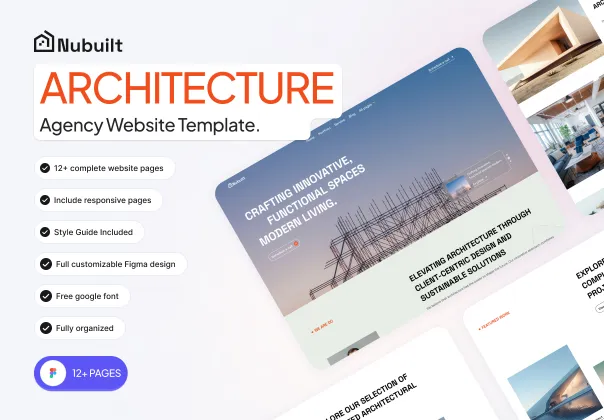 قالب وب‌سایت آژانس معماری نیوبیلت