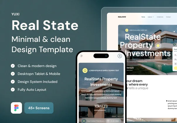 قالب طراحی وب سایت املاک و مستغلات رئال