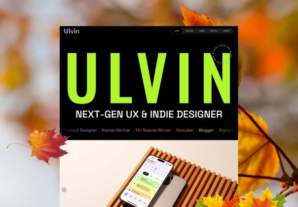 قالب فریمر پورتفولیو طراح محصولات و رابط‌های کاربری