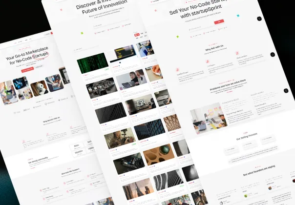 قالب اسپرینت راه‌اندازی رایگان بازار محصولات بدون کد | StartupSprint