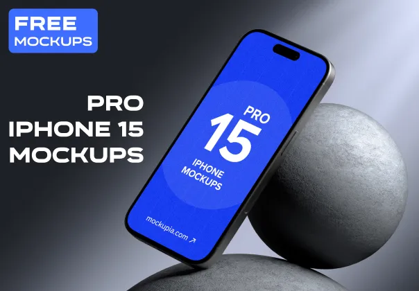 موکاپ رایگان iPhone 15 Pro با کیفیت بالا