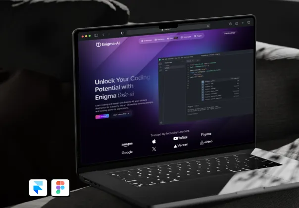 الگوی صفحه نخست انیگما | Landing Page Framer Template
