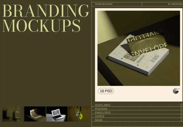 موکاپ‌های برندینگ شرکتی | ایجاد سبک خود | فتوشاپ