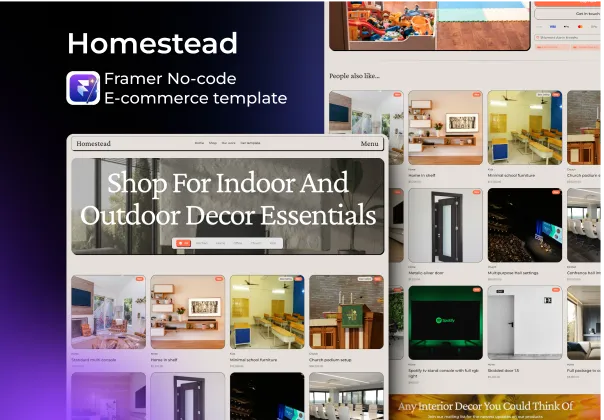 قالب فروشگاه آنلاین مبلمان هوم‌استد | Homestead