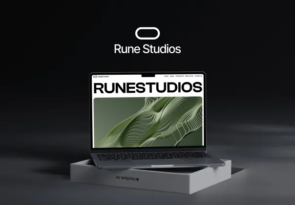 قالب وب سایت زیبای رون استودیوها | قالب پورتفولیو حرفه‌ای
