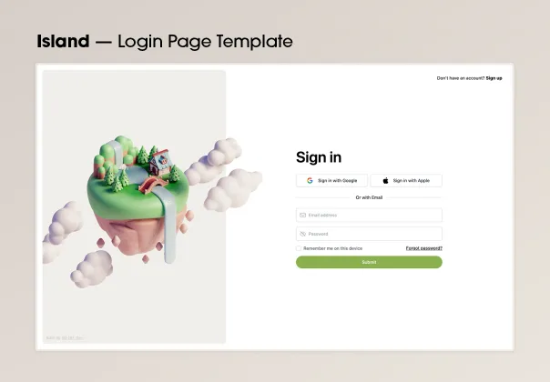 الماس — قالب صفحه ورود