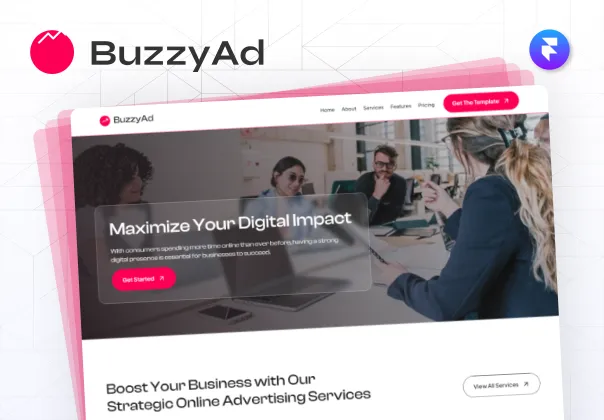 قالب فریمر رایگان آژانس تبلیغاتی BuzzyAd