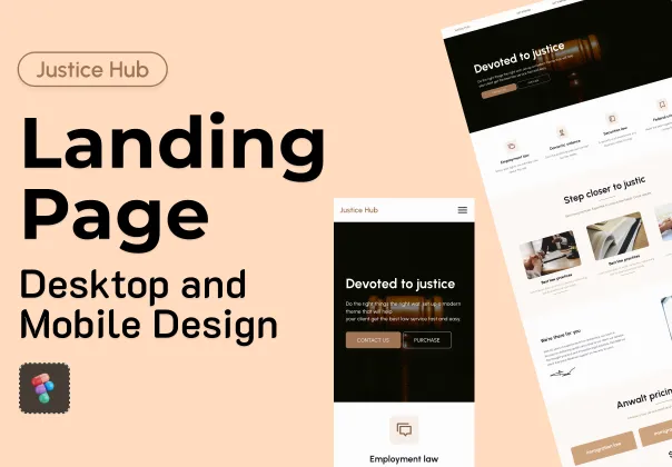 قالب لندینگ هاب عدالت | Justice