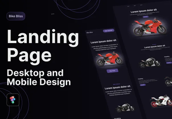 قالب لندینگ پیج Bike Bliss