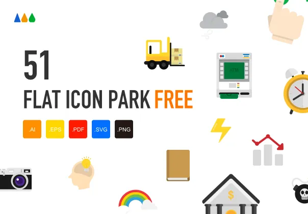 پک ۵۱ آیکون فلت ساده