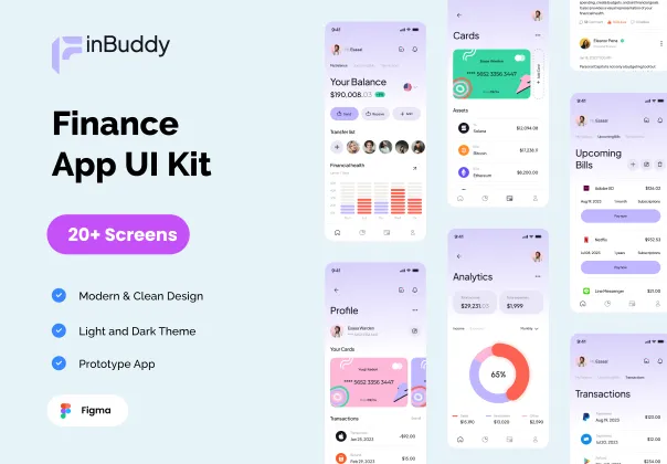 کیت UI اپلیکیشن بالانس | Balance Fintech UI KIT