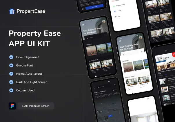 کیت UI رایگان املاک و اجاره - Property Ease