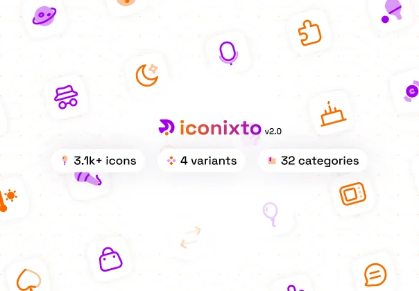 آیکون‌های Iconixto v2.0 را ابرقدرتمند کنید!