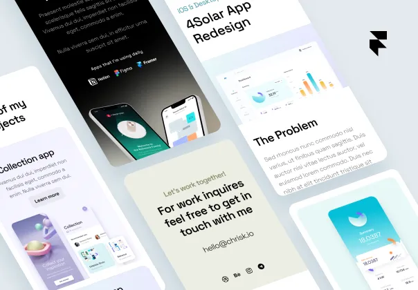 الگوی فریمر پورتفولیو طراح | رایگان