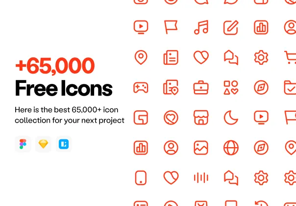 مجموعه آیکون‌های رایگان 65,000+