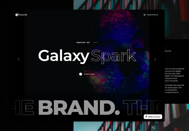 قالب کوکوته - قالب فریمر برای وب‌سایت حداقلی پورتفولیو