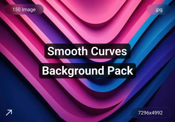 پگ پس زمینه های منحنی | Pink & Blue Background Pack
