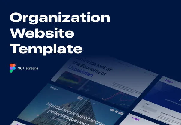 قالب Figma رایگان وب‌سایت سازمانی