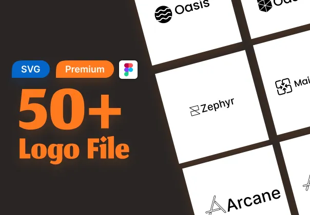 مجموعه لوگوهای SVG رایگان | بیش از 50 فایل در Figma