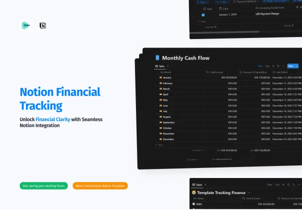 ابزار ردیابی مالی رایگان نوتیشن | Notion