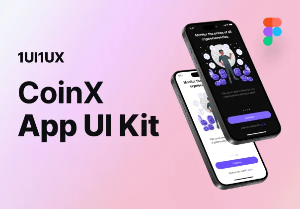 کیت UI رایگان اپلیکیشن کوین‌ایکس | CoinX