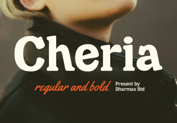 فونت رایگان ریترو چریا | Dharmas Studio