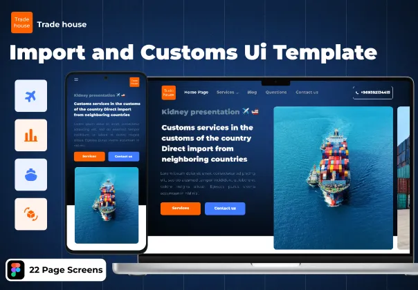 قالب وب‌سایت رایگان تجارت‌خانه | Trade house