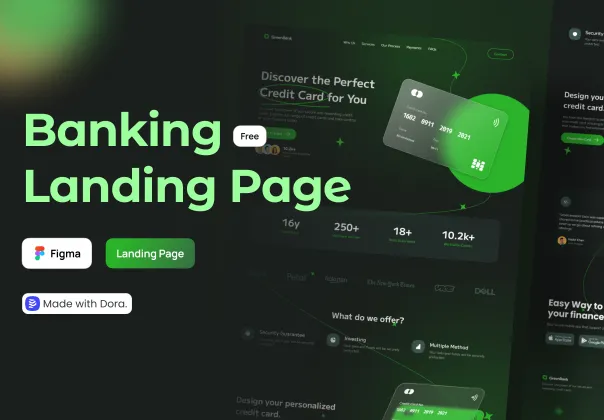 قالب لندینگ پیج رایگان بانکی کارت اعتباری گرین‌بانک | GreenBank