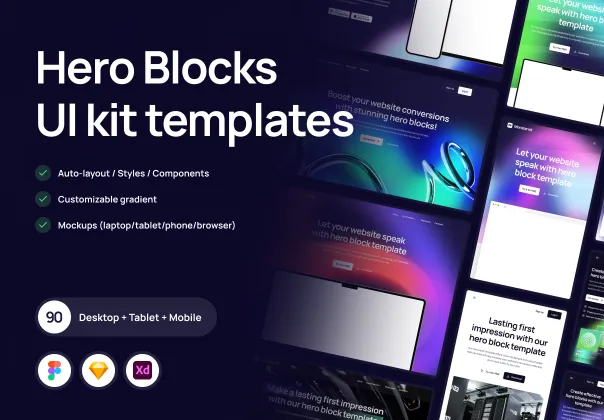 قالب کیت UI هرو | Hero