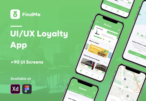 کیت UI اپلیکیشن وفاداری فایندمی | FindMe