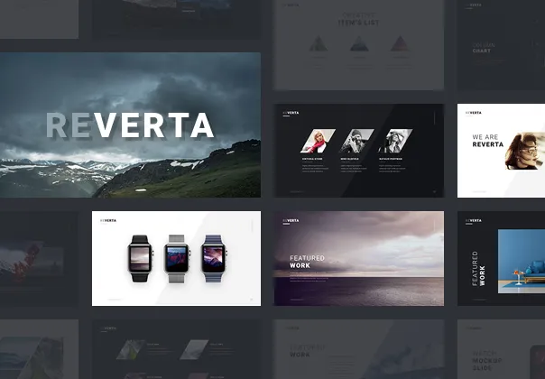 قالب پاورپوینت ارائه ریورتا | Reverta