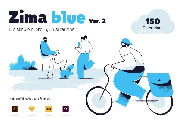 ایلوستراسیون‌های زیمابلو | Zima Blue