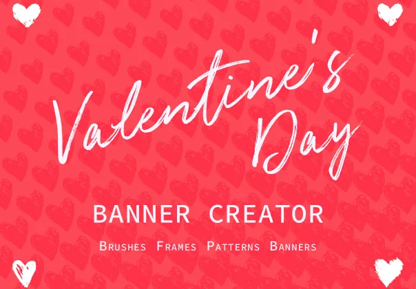 سازنده بنر روز ولنتاین | Valentines Day Banner Creator