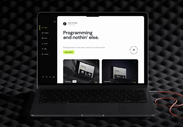 قالب فیگما سایت شخصی کرفت | Krafty