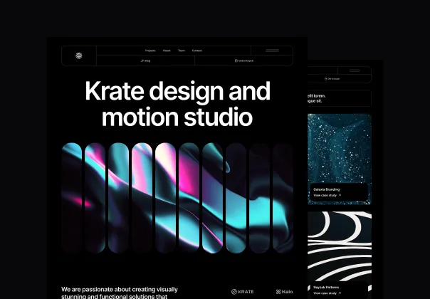 قالب فیگما آژانس کراته | Krate