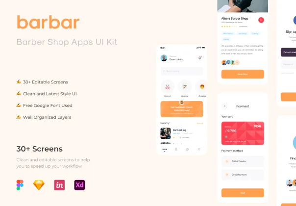 کیت UI باربرشاپ | Barbar