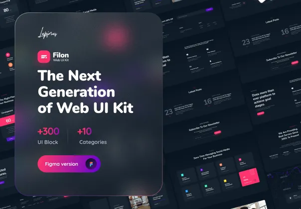 کیت UI وب فیلون | 300+ بورد طراحی (Figma)